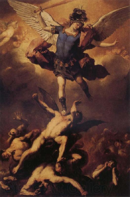 Luca Giordano The Fall of the Rebel Angels Norge oil painting art